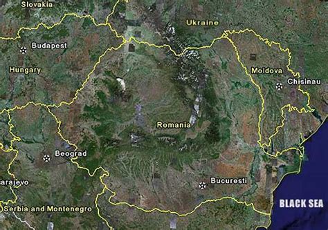 google maps romania satellite map